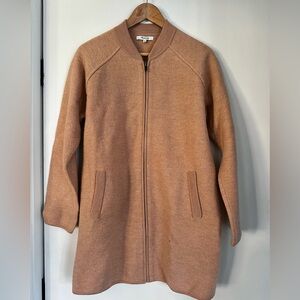 Madewell Long Zip-Up Sweater